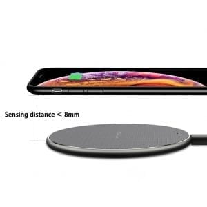 15W Fast Wireless Charger Pad — Aluminum Alloy Qi Charging for iPhone & Samsung
