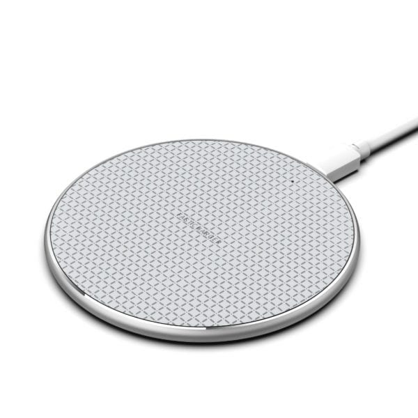 15W Fast Wireless Charger Pad — Aluminum Alloy Qi Charging for iPhone & Samsung