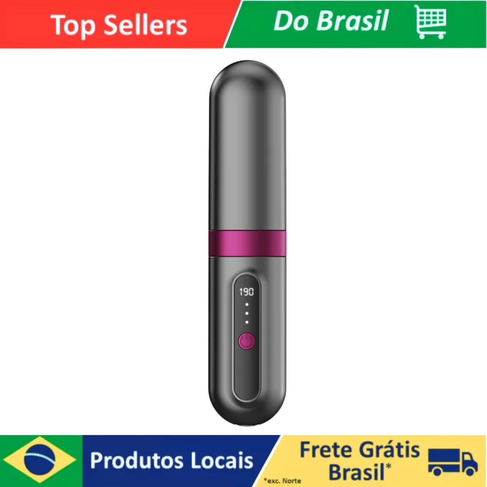 Portable Cordless Hair Straightener Brush — Electric Ceramic Heating Straightening Comb