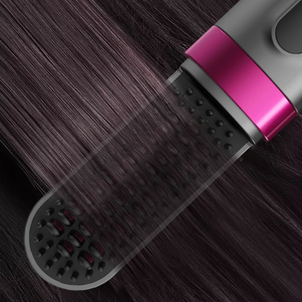 Portable Cordless Hair Straightener Brush — Electric Ceramic Heating Straightening Comb