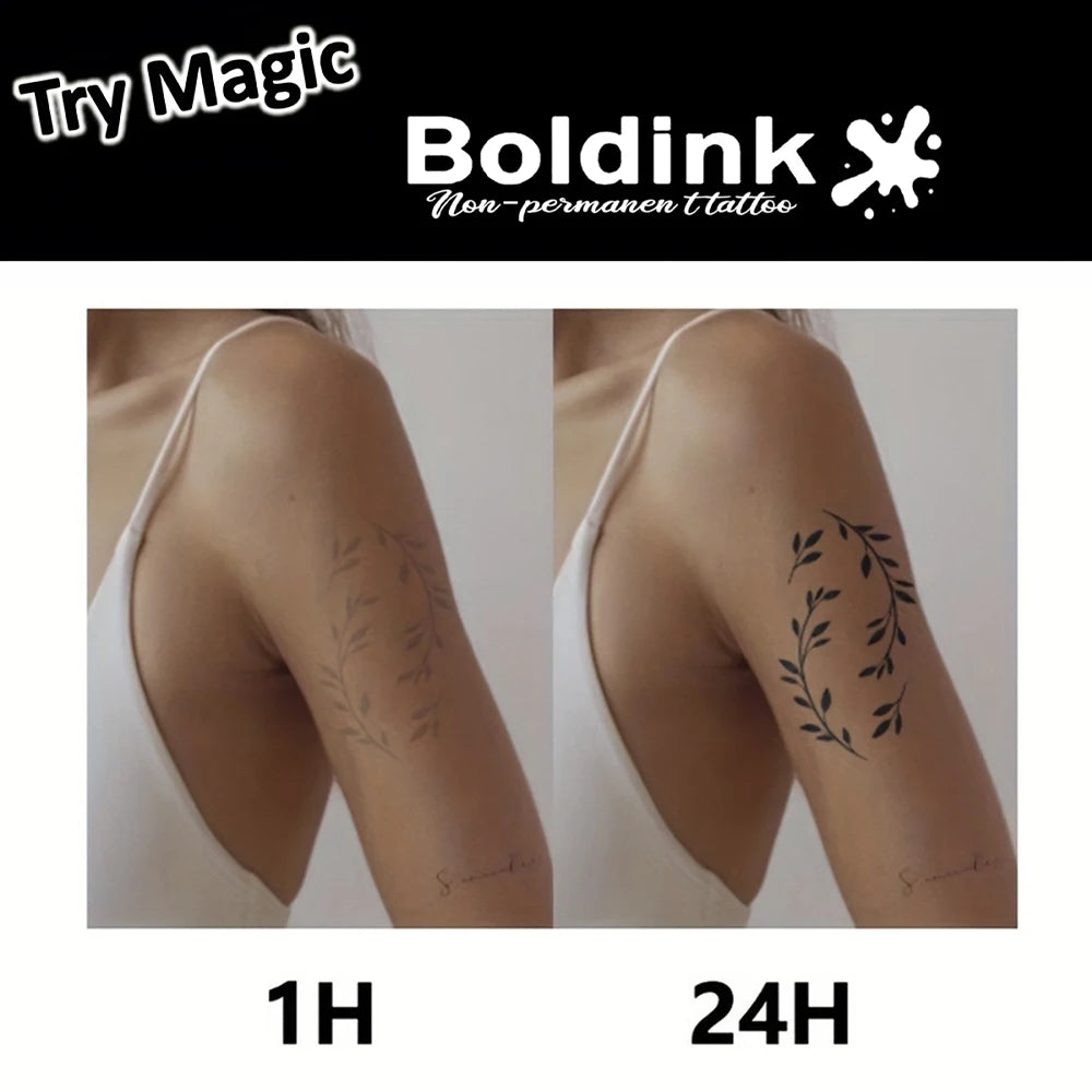 Boldink Rose Semi-Permanent Tattoo — Lasts Up to 15 Days
