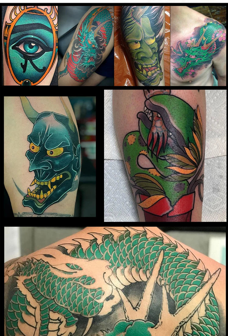 Airbrush Temporary Tattoo Inks — 5 x 100ml Non-Toxic Body Art Paint