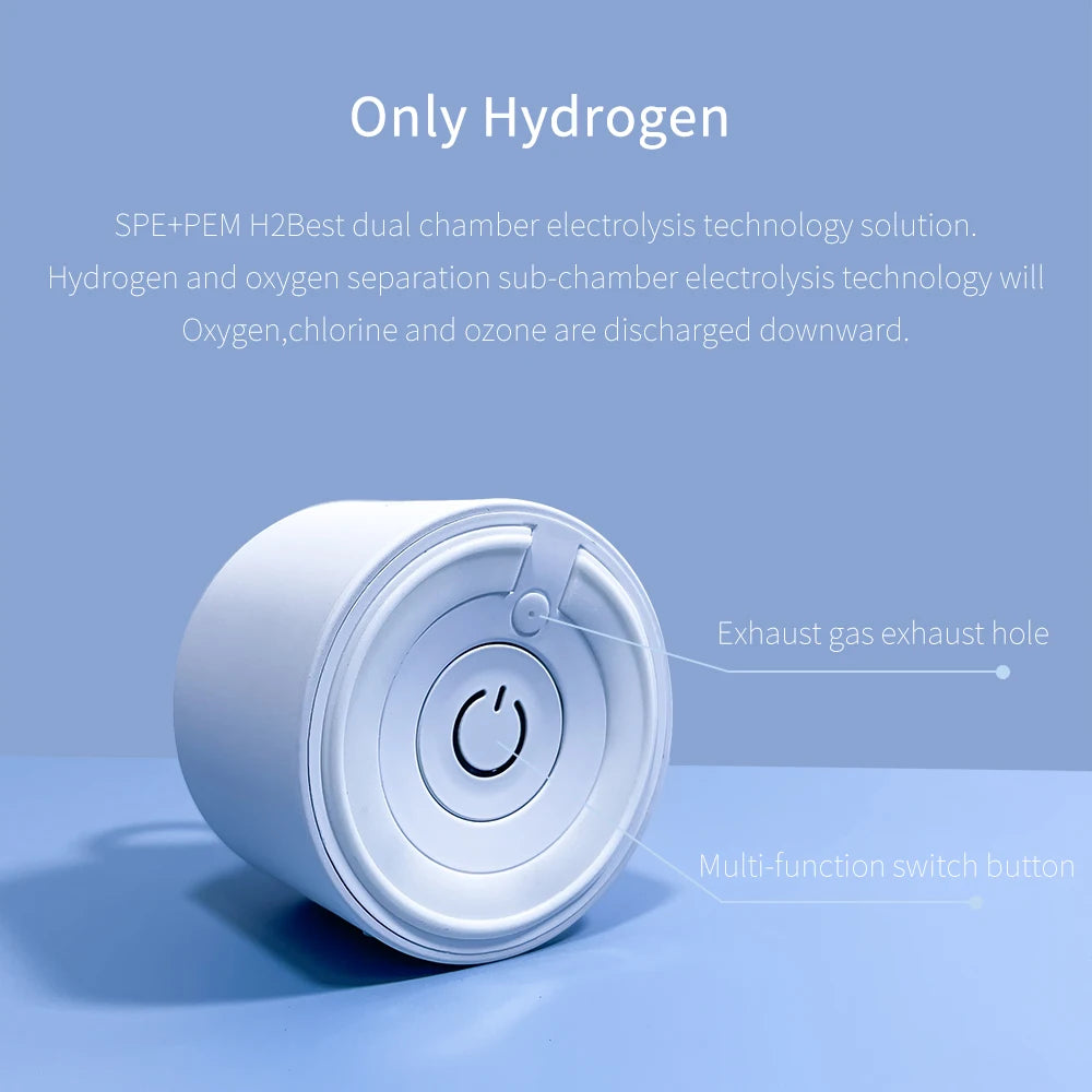 BlueVida High Hydrogen Water Generator 3000ppb — SPE/PEM with Breath Inhalation & Self-Cleaning