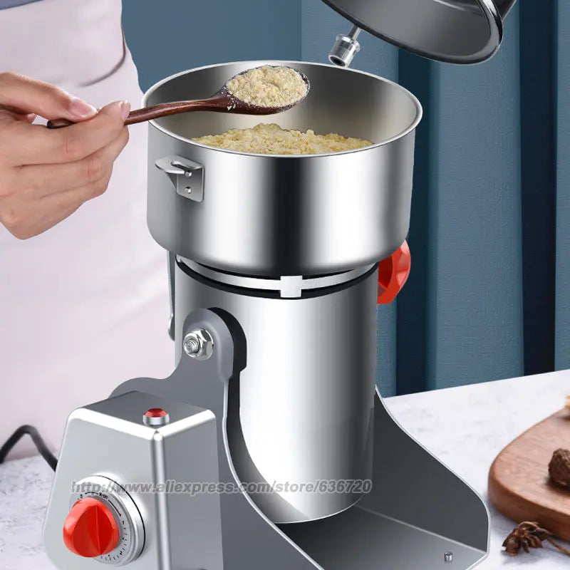 800g Electric Grain & Spice Grinder — High-Speed Swing Mill for Herbs & Cereals