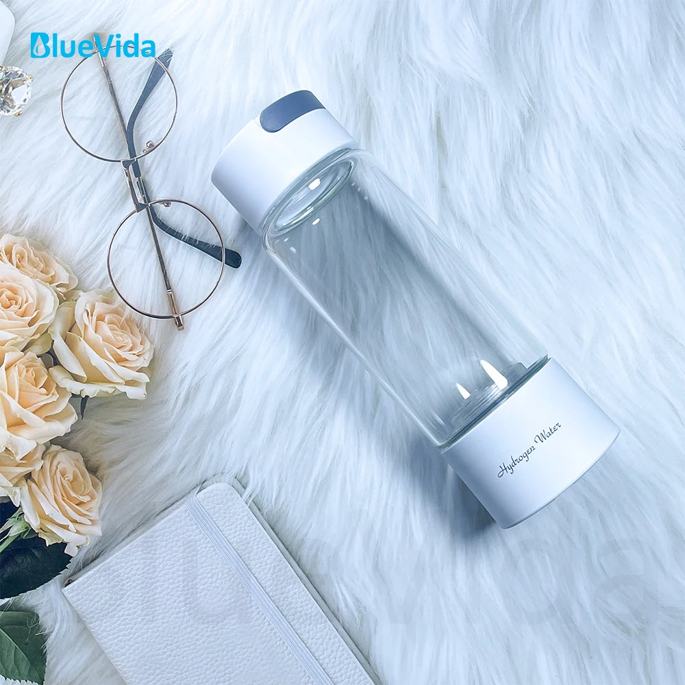 BlueVida High Hydrogen Water Generator 3000ppb — SPE/PEM with Breath Inhalation & Self-Cleaning