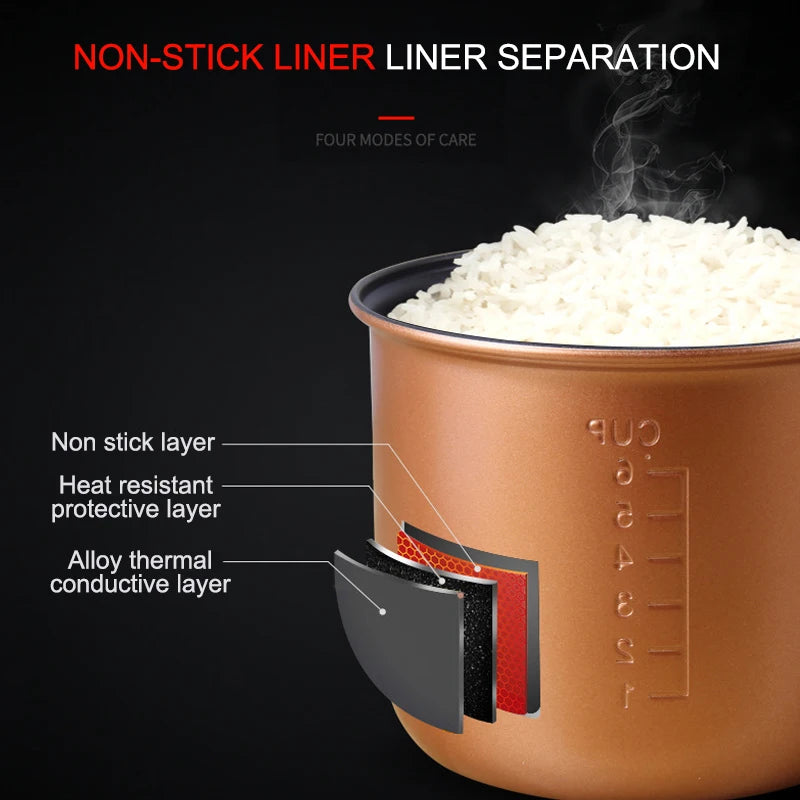 12V/24V Mini Car Rice Cooker 1.6L — Electric Soup, Porridge & Food Steamer for Trucks
