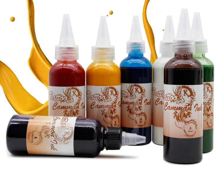 Airbrush Temporary Tattoo Inks — 5 x 100ml Non-Toxic Body Art Paint