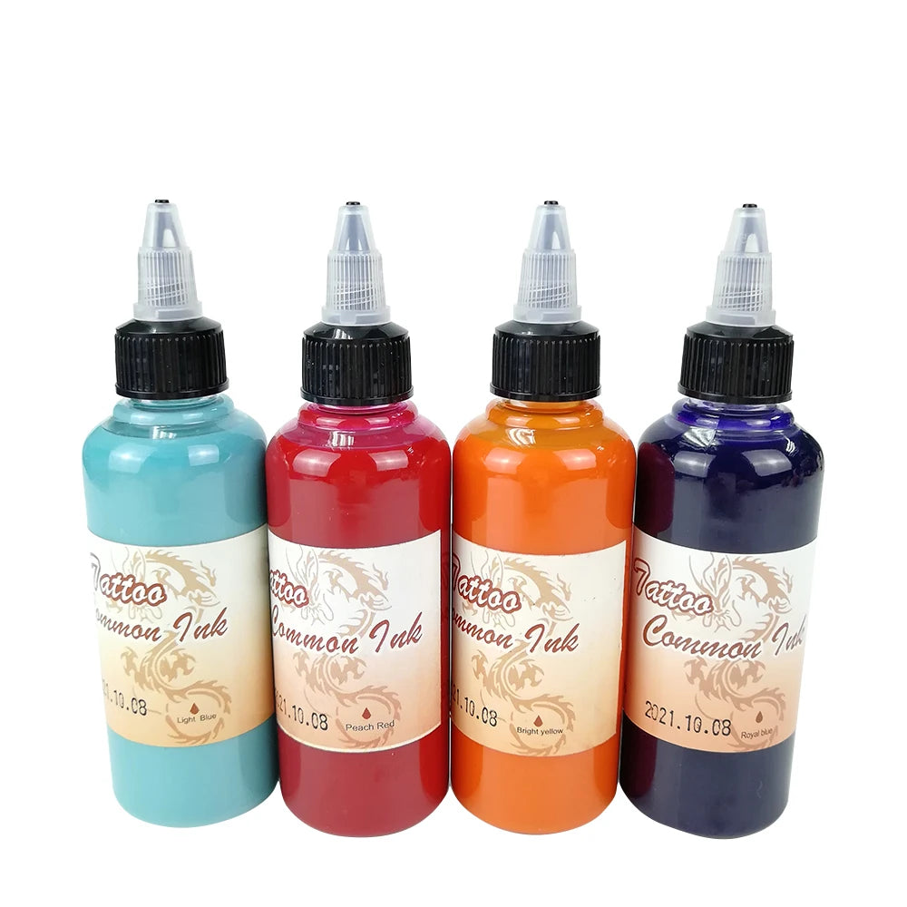 Airbrush Temporary Tattoo Inks — 5 x 100ml Non-Toxic Body Art Paint