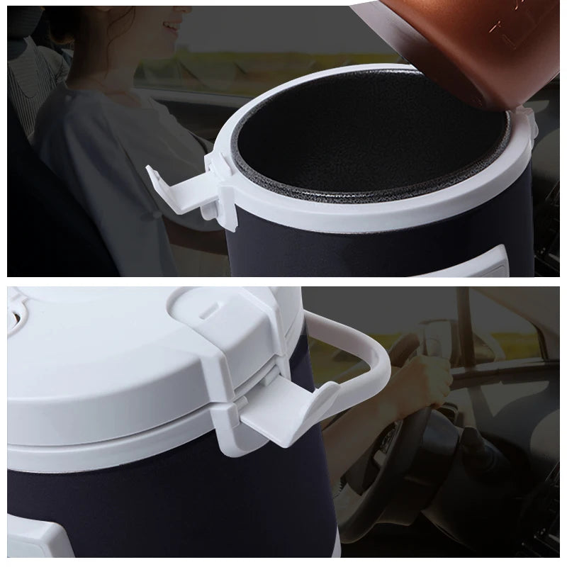 12V/24V Mini Car Rice Cooker 1.6L — Electric Soup, Porridge & Food Steamer for Trucks