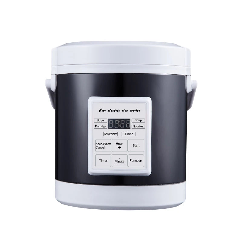 12V/24V Mini Car Rice Cooker 1.6L — Electric Soup, Porridge & Food Steamer for Trucks