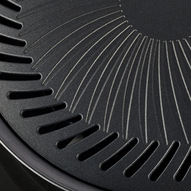 Korean BBQ Grill Pan — Non-Stick Gas & Electric Stove Barbecue Baking Tray Set