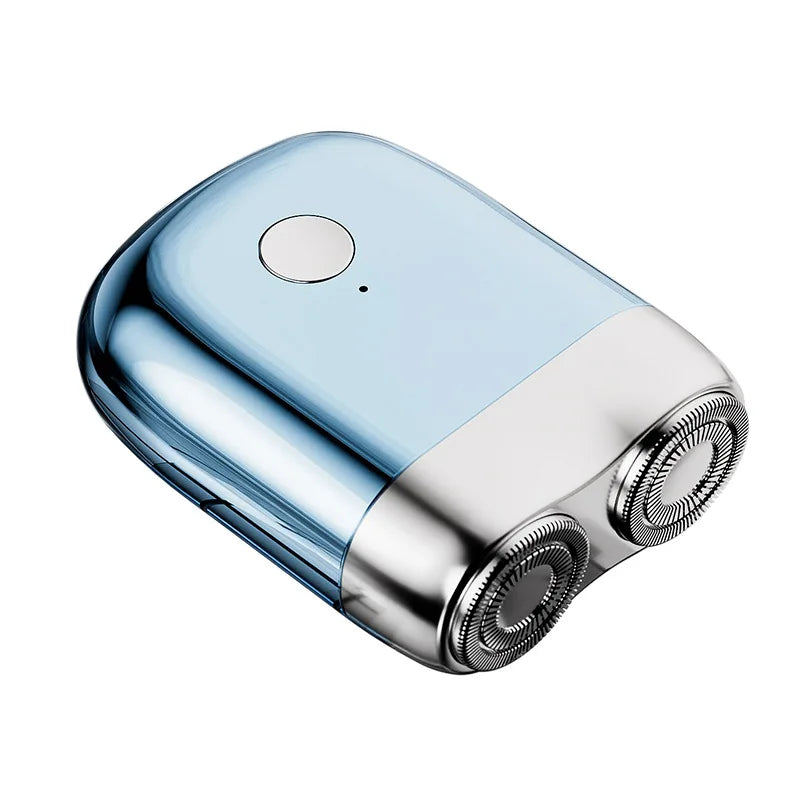 Mini Double Head Electric Shaver — IPX7 Waterproof Pocket Razor with Replaceable Head