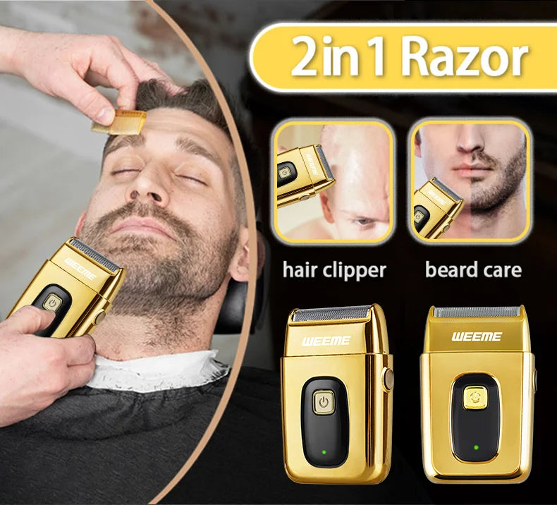 3-in-1 USB Rechargeable Men's Barber Kit — Hair Clipper, Trimmer & Shaver Set