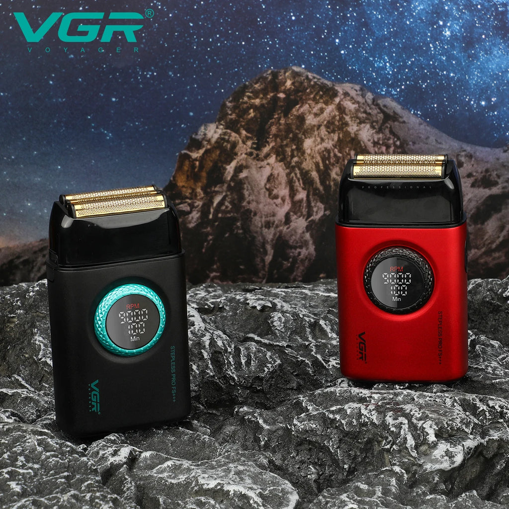 VGR V-378 Professional Foil Shaver — Rechargeable Cordless Electric Head Shaver for Men