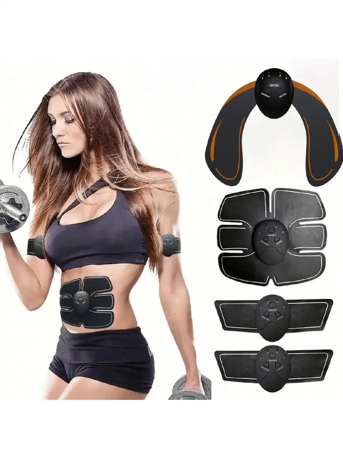 2026EMS Hip Muscle Stimulator Fitness Weightlifting Hip Abdominal Arm Leg Trainer Massage Battery version