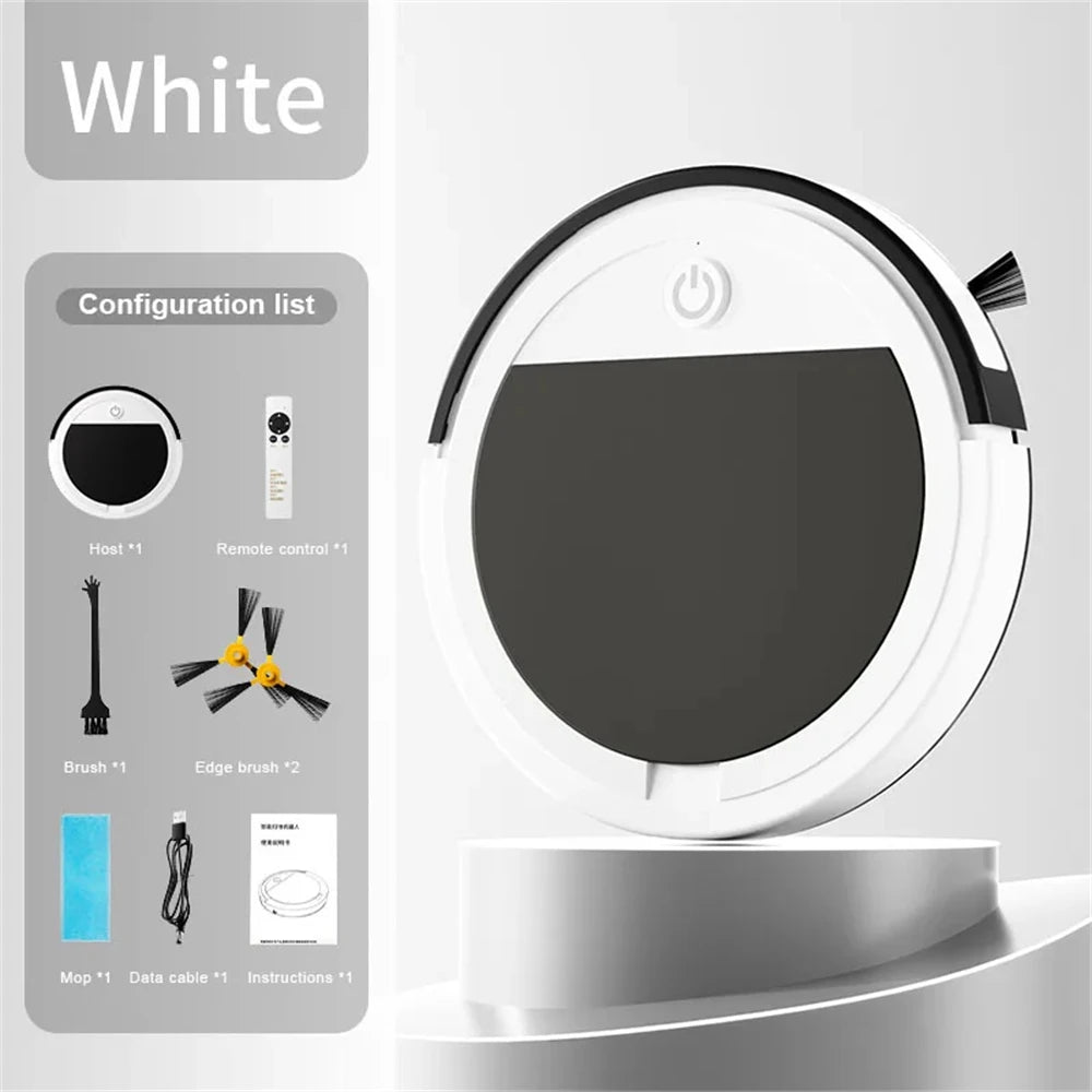 PLUZZ Smart Floor Sweeping Robot — Remote Control Vacuum & Mop with Low Noise