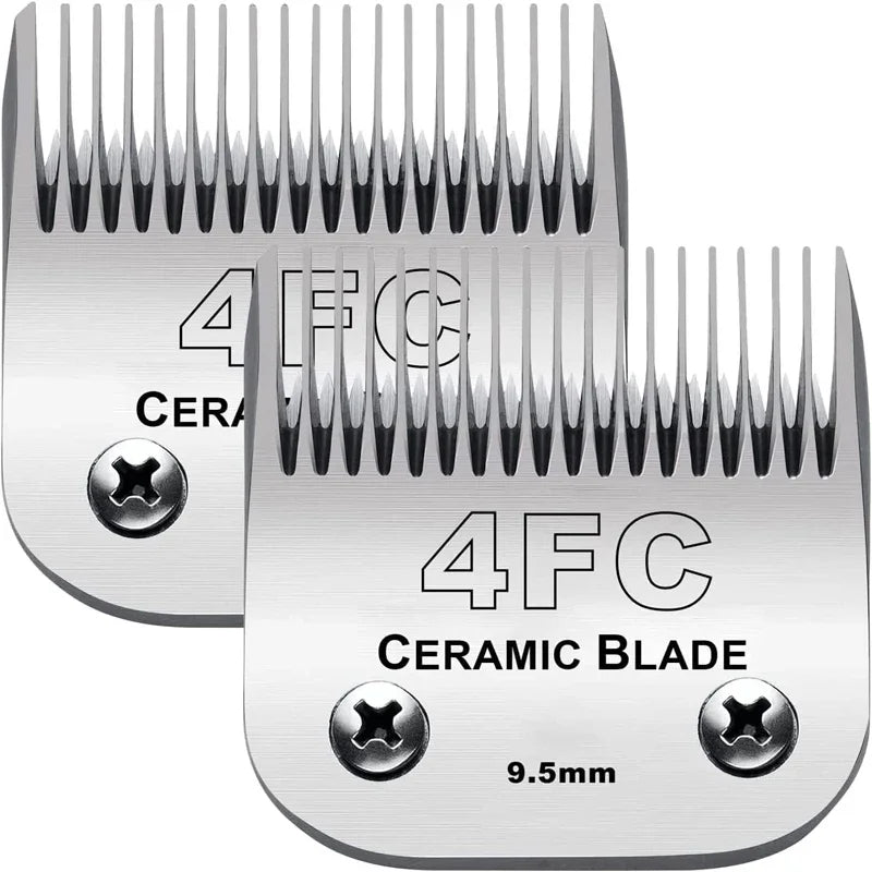 Detachable Ceramic Dog Grooming Blade — Compatible with Andis, Wahl KM & Oster A5 Clippers (2-Pack)