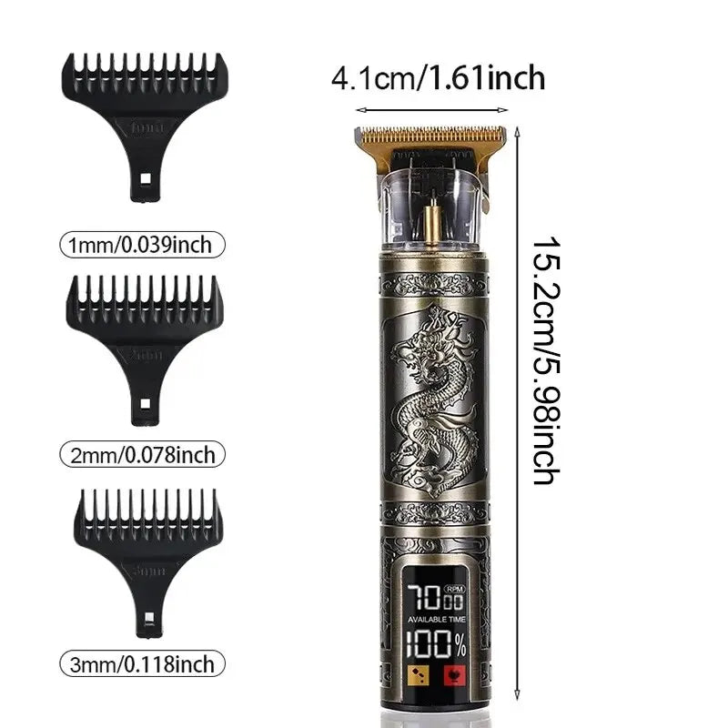 Three-Speed Variable Gear T9 Hair Clipper — Electric Trimmer for Precise Home Cutting