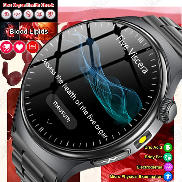 2026 ECG Smartwatch — Accurate Diagnosis, HD AMOLED, Body Fat & Bluetooth Call