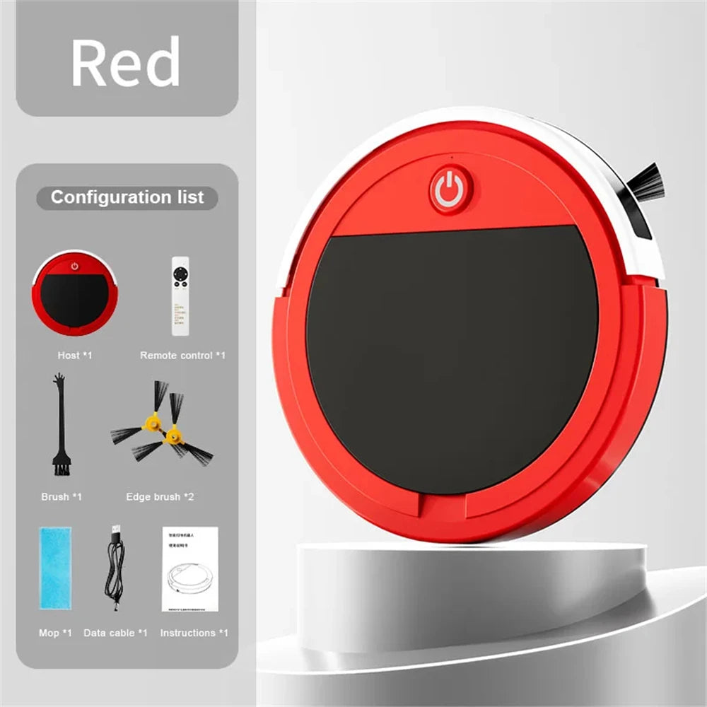 PLUZZ Smart Floor Sweeping Robot — Remote Control Vacuum & Mop with Low Noise