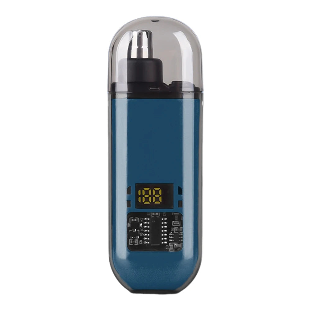 Portable Ear & Nose Hair Trimmer — Digital Display, Painless Electric Eyebrow & Beard Shaver