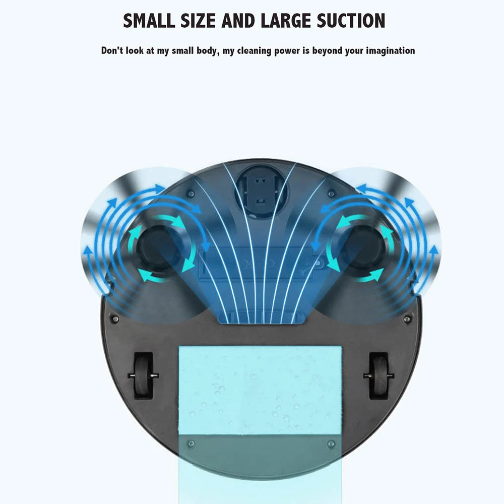 3-in-1 Smart Sweeping Robot — Wireless Vacuum & Mop Cleaner for Home