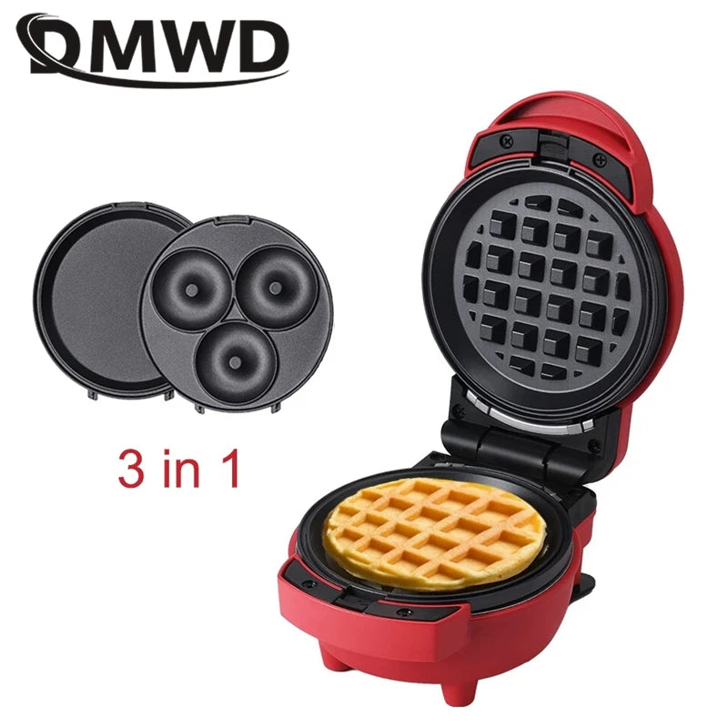 Multifunctional Waffle & Omelette Maker — Non-Stick Double-Side Heating Donut & Egg Burger Baker