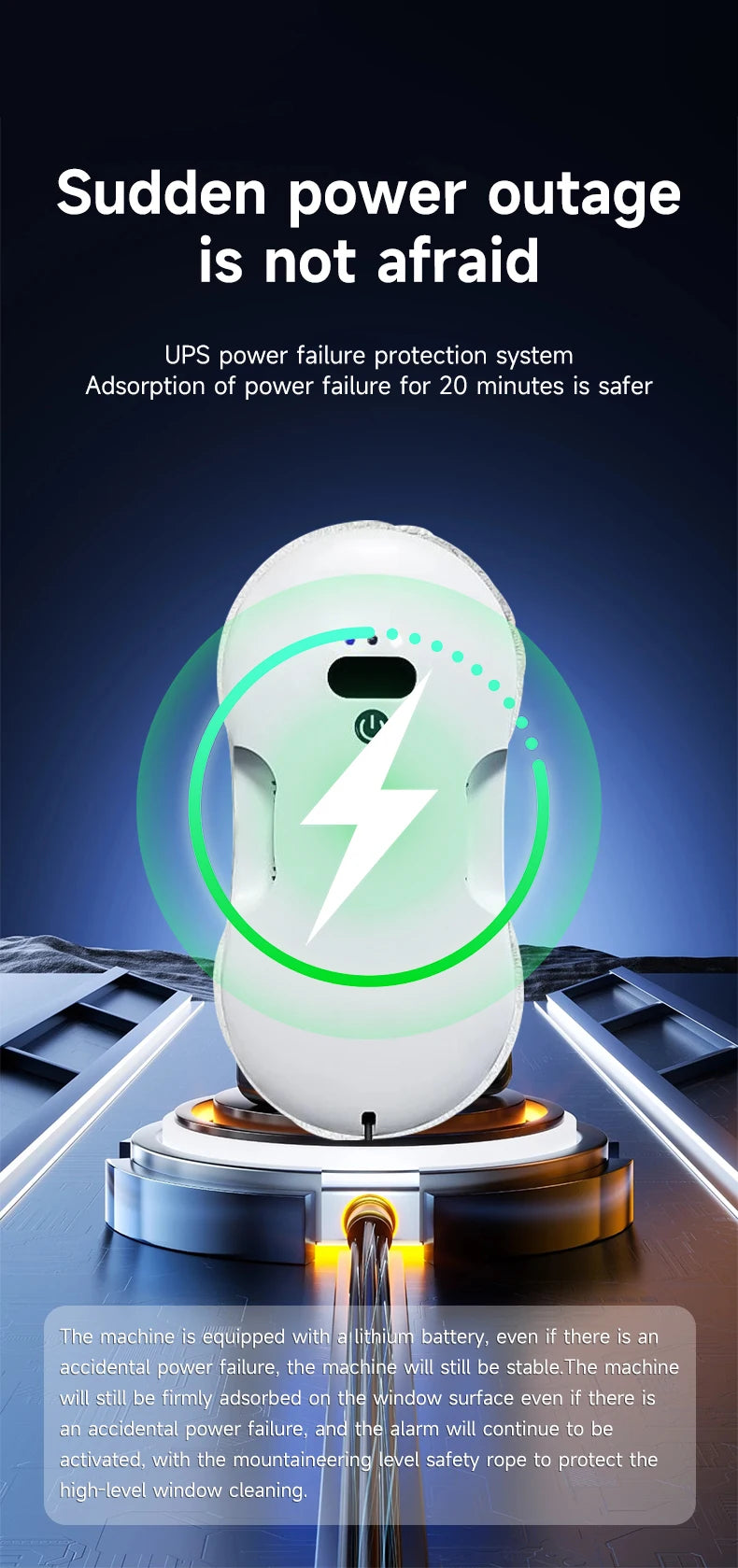 DIVEDEER Dual-Surface Window Cleaning Robot — Remote-Controlled Auto Glass Mist Spray Cleaner