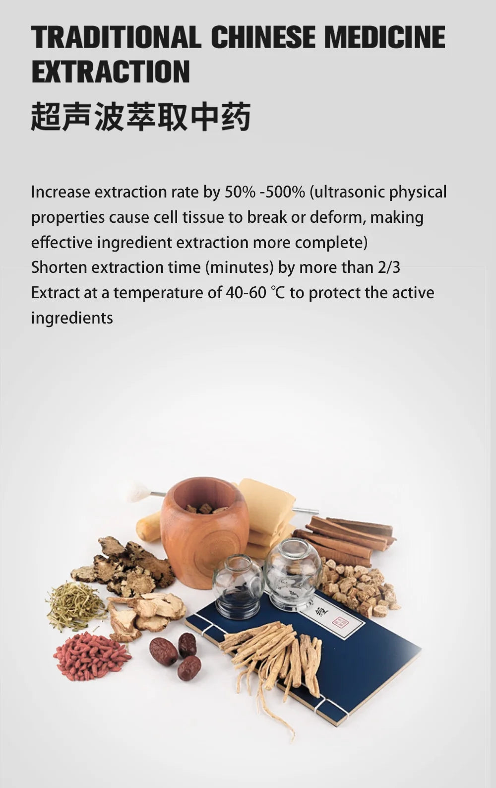Ultrasonic Nutrition Extractor — Coffee, Flower Tea & Herbal Medicine Atmospheric Pressure Machine