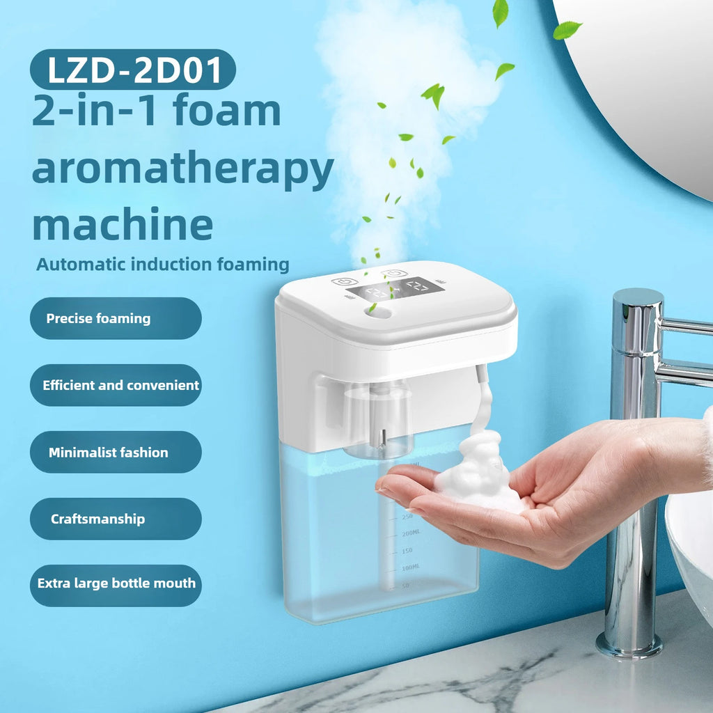2-in-1 Automatic Foam Soap Dispenser & Aromatherapy Machine — Infrared Sensor Fragrance Diffuser