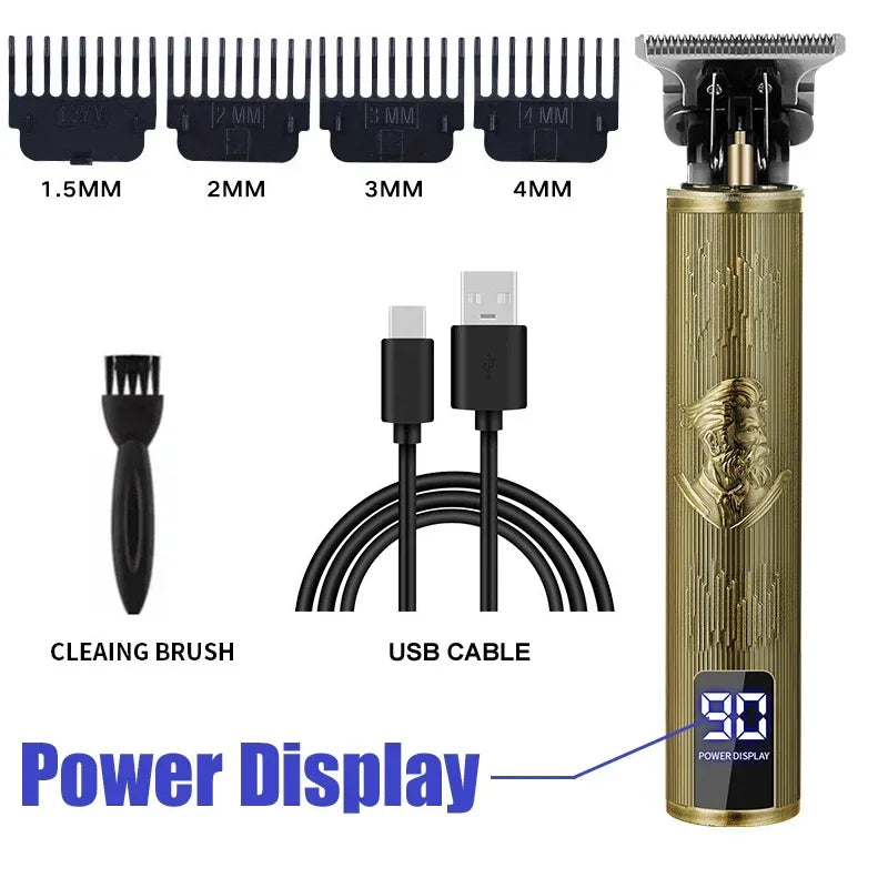 Professional Rechargeable Beard Trimmer for Men — Precision Electric Grooming Tool
