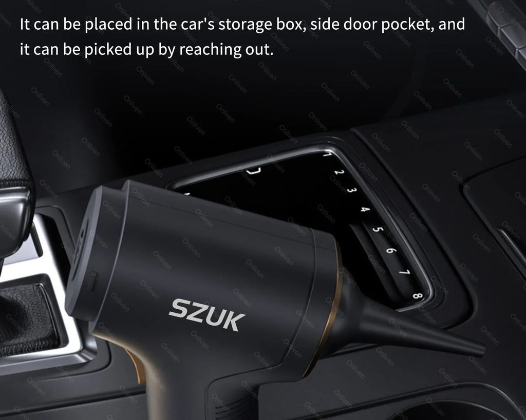 SZUK 2025 Mini Vacuum Cleaner 780000PA — Powerful Cordless Handheld & Car Blower