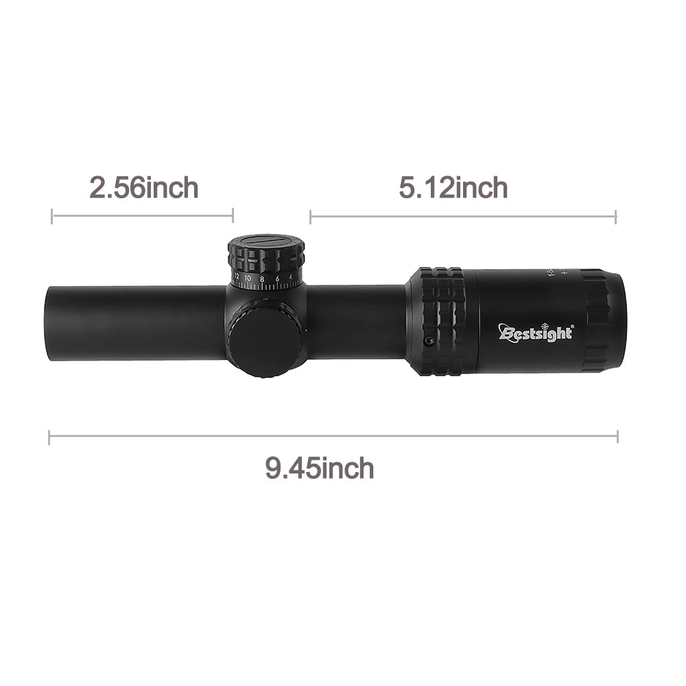 1-5X24 Tactical Optical Scope — Red & Green Illuminated Reticle Hunting Sight