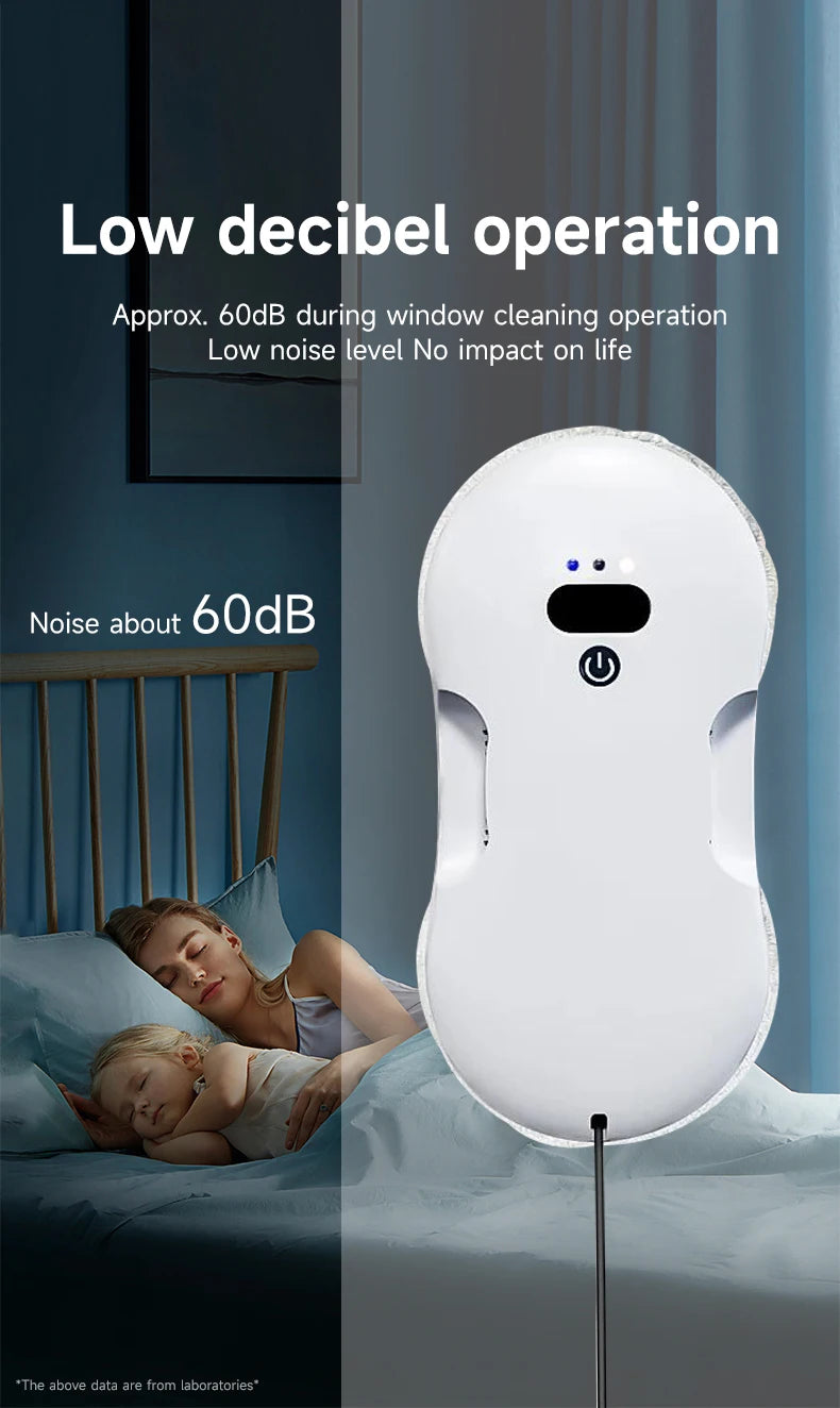 DIVEDEER Dual-Surface Window Cleaning Robot — Remote-Controlled Auto Glass Mist Spray Cleaner