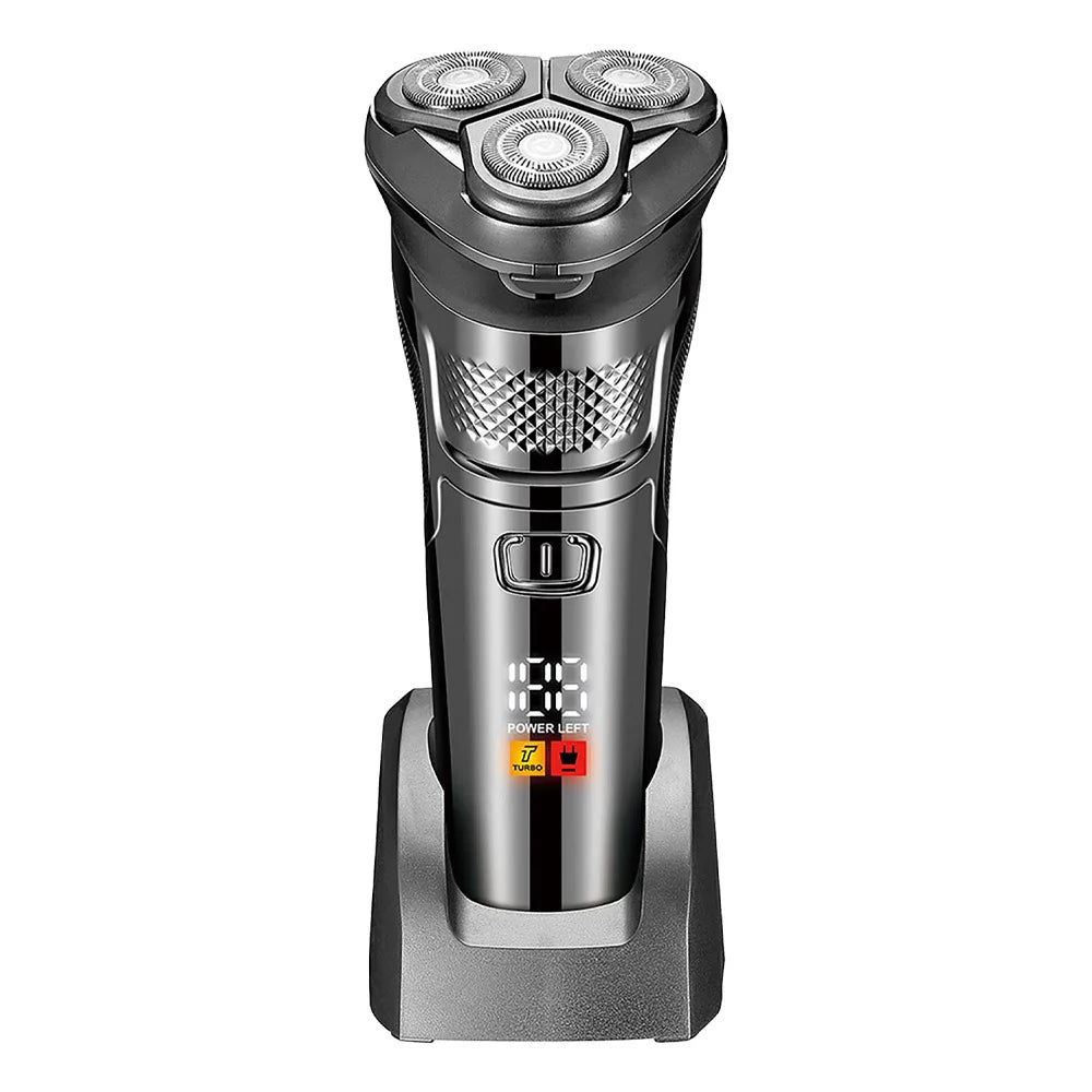 Men's Electric Razor — 3D Flexible Floating Heads, USB Rechargeable with Adjustable Shaving Strokes