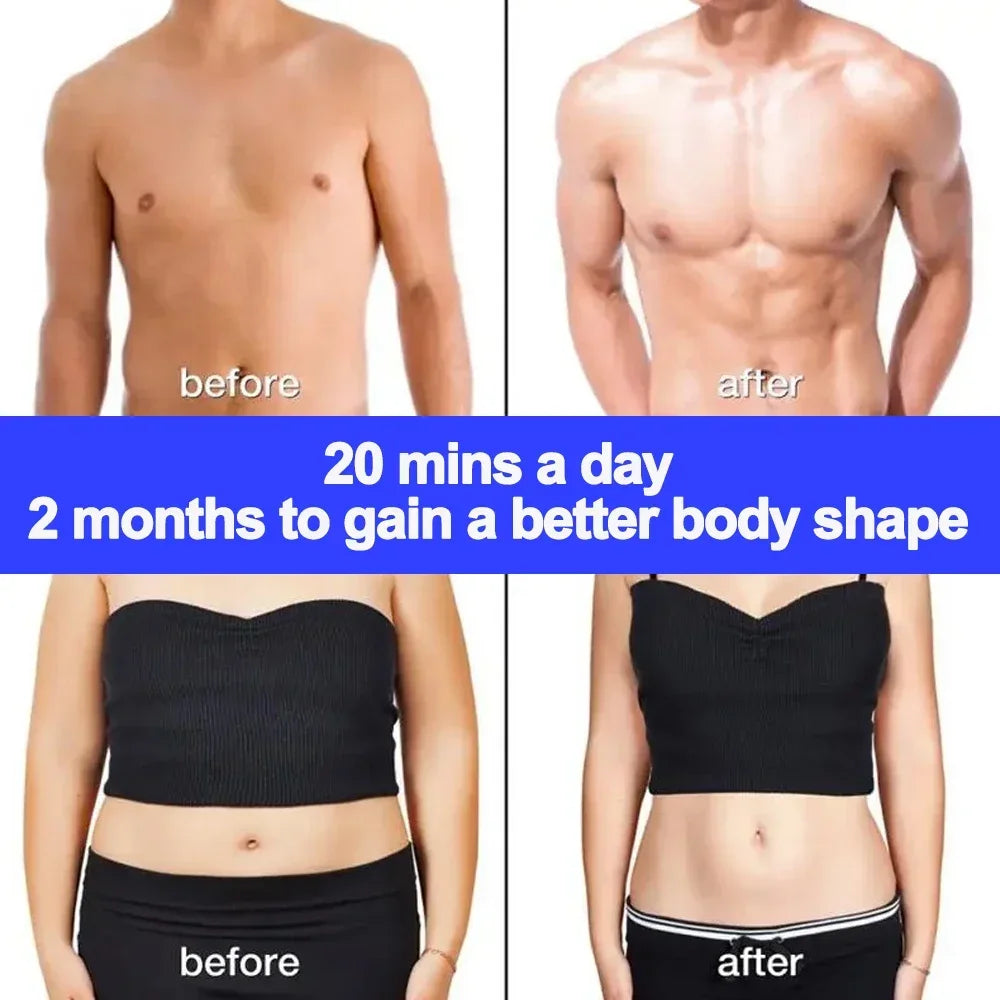 Smart EMS Muscle Stimulator Electric Wireless Abs Fitness Trainer Abdominal Training Weight Loss Stickers Body Slimming Massager