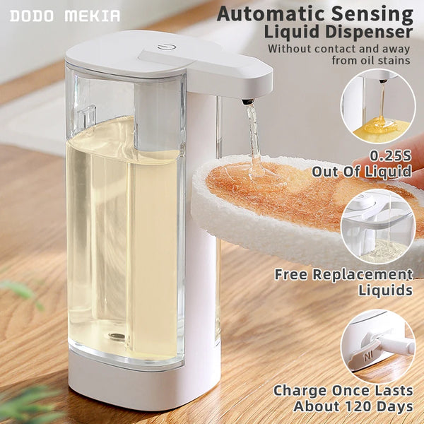 Automatic Sensor Soap Dispenser — Touchless Intelligent Hand Washing Machine for Kitchen