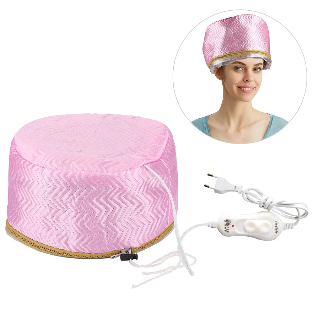 Electric Hair Heating SPA Cap — Self-Heating Thermal Treatment Hat for Hair Nourishing & Steaming