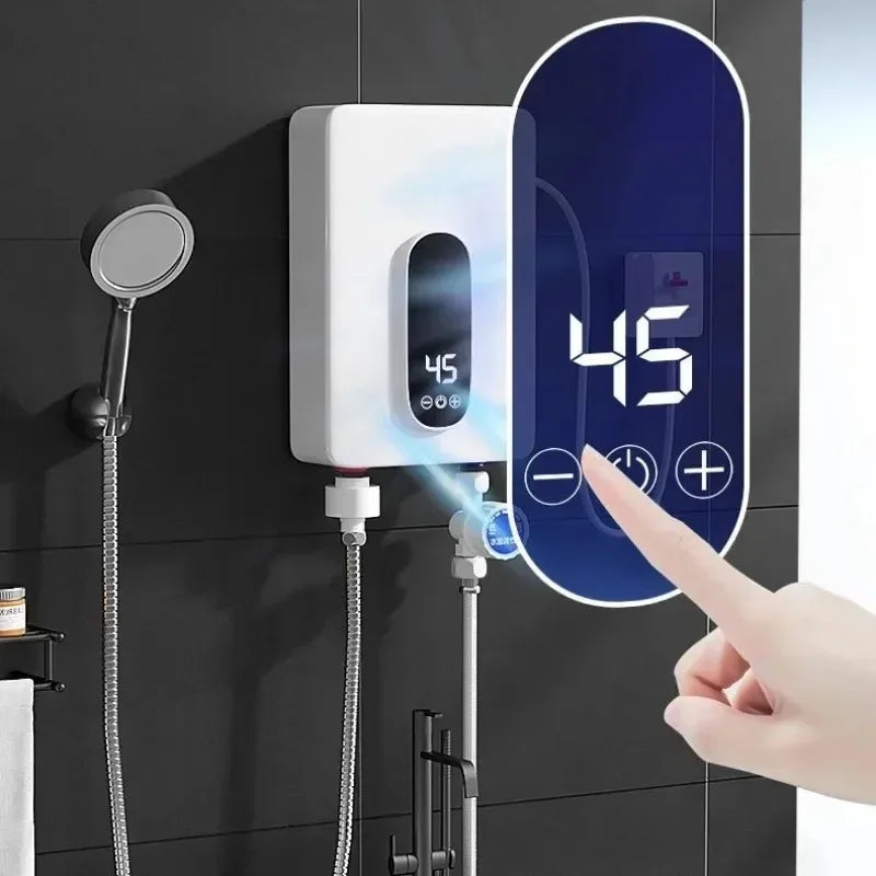 220V Instant Tankless Water Heater — Compact Electric On-Demand for Bathroom & Toilet