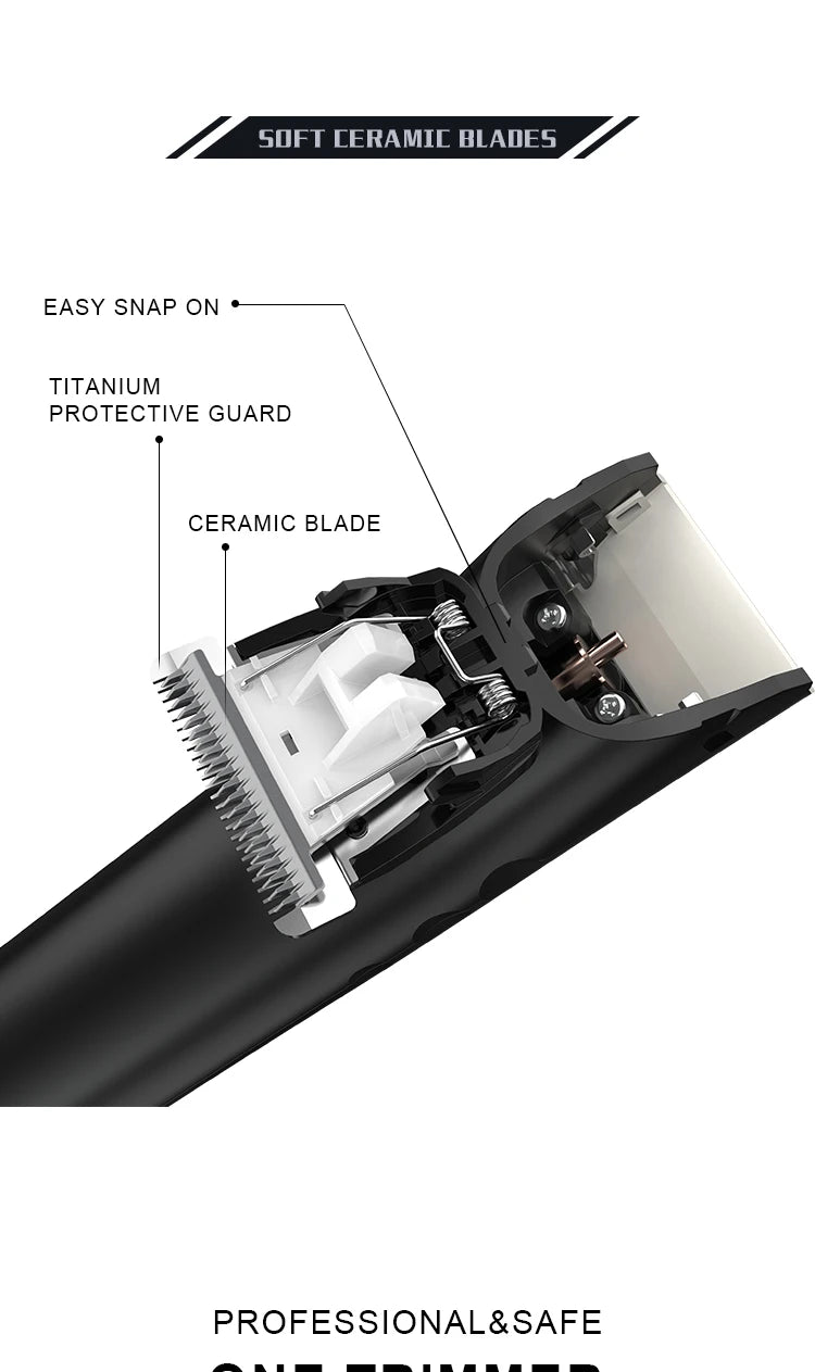 Manscape Mini Grooming Kit — Cordless Rechargeable Trimmer for Head, Face, Beard, Armpit & Groin