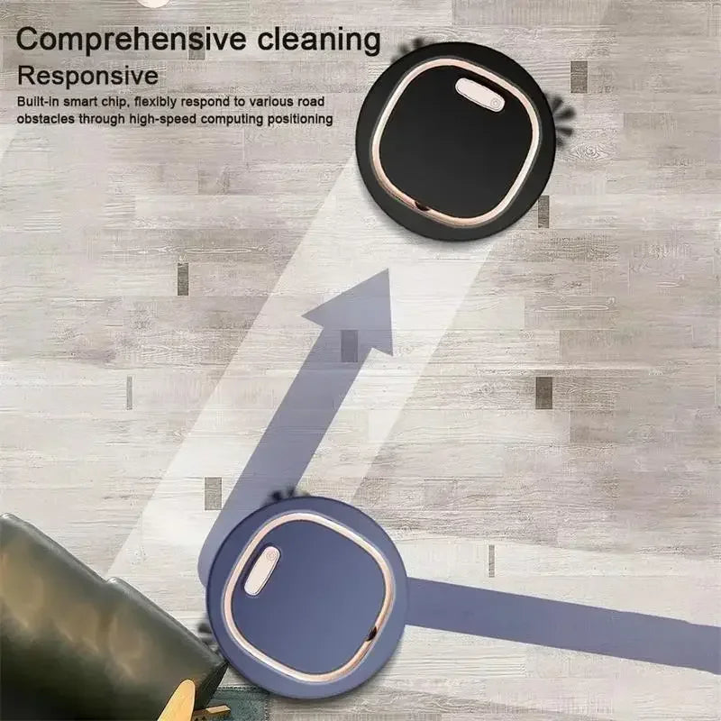 Tactile Activation 3-in-1 Sweeping Robot — Wet & Dry USB Rechargeable Auto Vacuum
