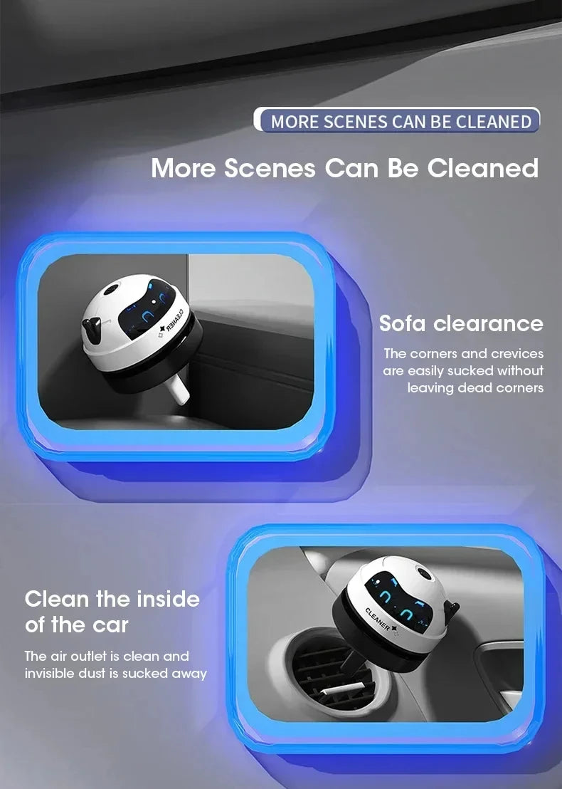 HOMEFISH Desktop Mini Vacuum Cleaner — Rechargeable Keyboard & Rubber Shavings Dust Extractor