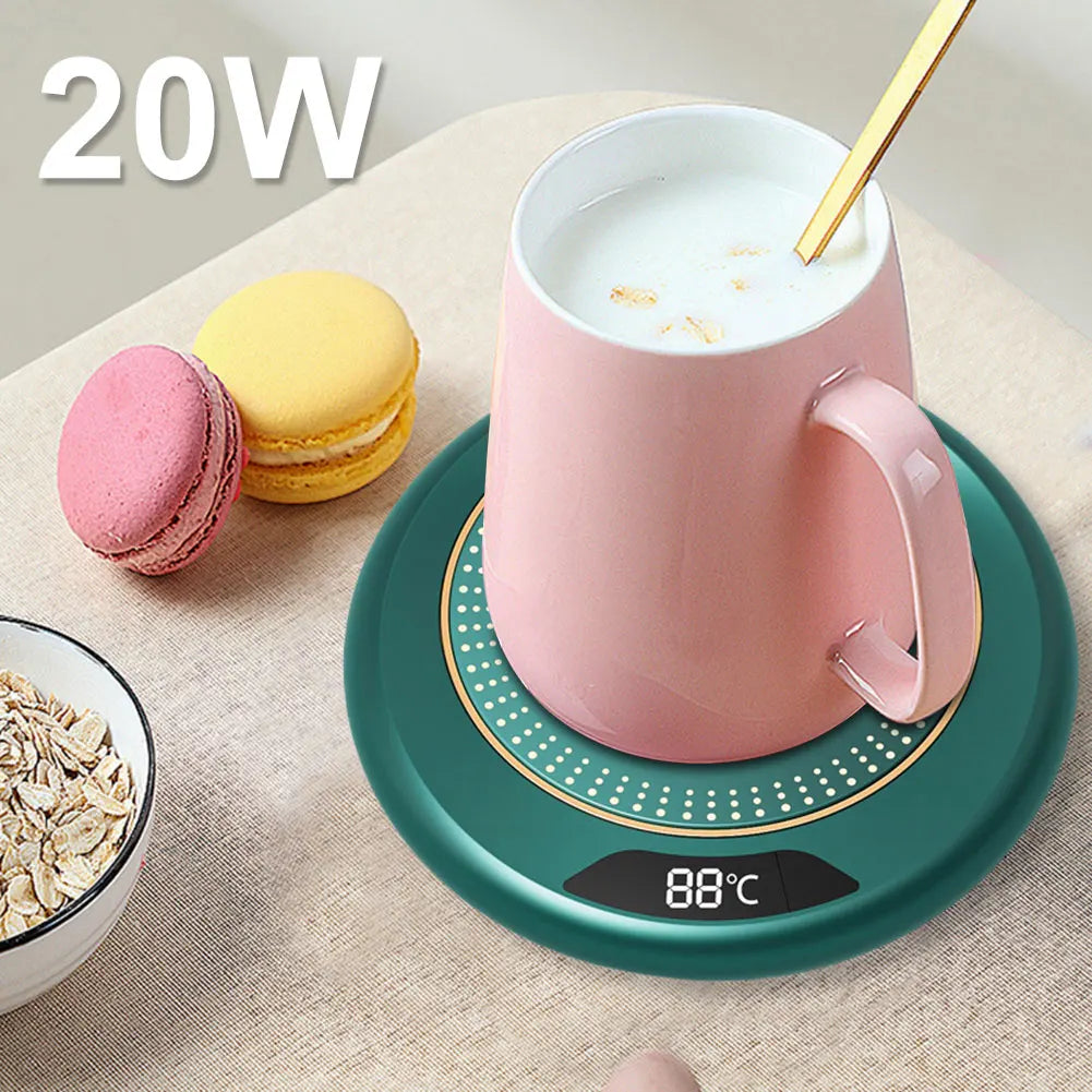 USB Coffee Mug Warmer — 3-Temperature Settings for Coffee, Tea & Milk