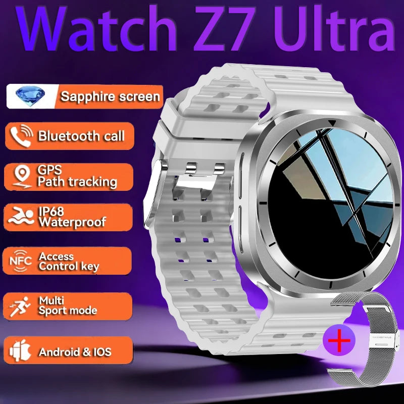 2026 Watch 7 Ultra Smartwatch — 3D Display, GPS, NFC & Compass for Men & Women