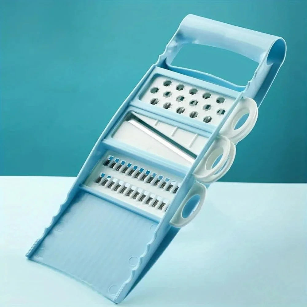 Multifunctional Vegetable Slicer & Grater — Manual Food Chopper, Dicer & Cutter