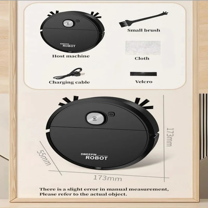 XMSJ Smart Sweeping Robot 2026 — Strong Suction, Washable Mop for Pet Hair & Hard Floors