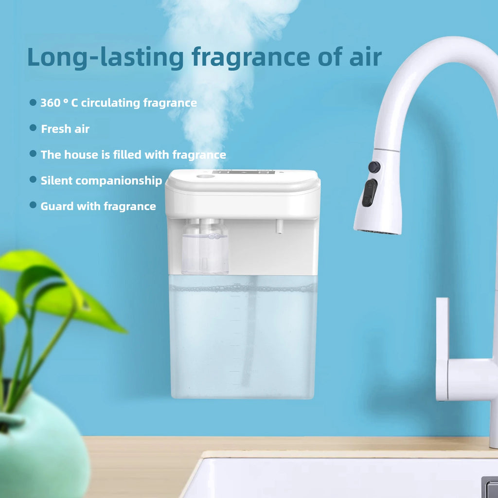 2-in-1 Automatic Foam Soap Dispenser & Aromatherapy Machine — Infrared Sensor Fragrance Diffuser