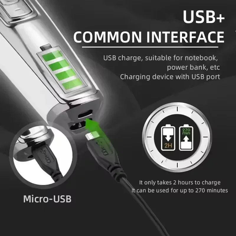 Kemei KM-5027 Original Cordless Electric Hair Clipper Rechargeable Hair Trimmer KM-2028 Shaver for Men USB Charging Razor Barber