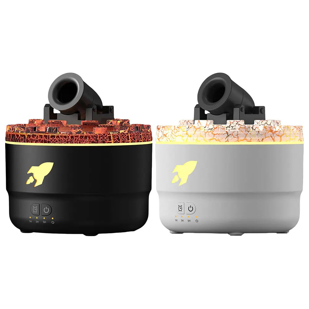Volcanic Cannon Humidifier — RGB Aromatherapy Diffuser with Timer & Blast Effect