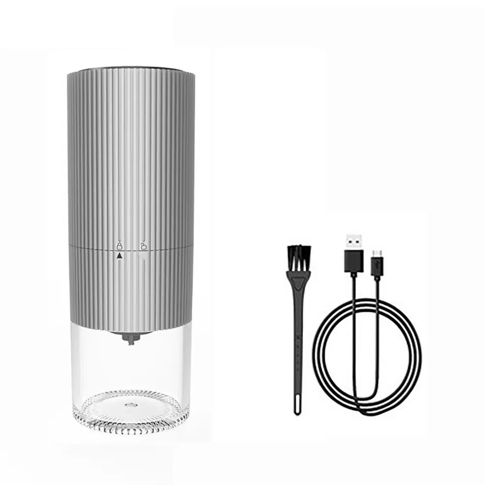 Electric Coffee Grinder with LED Display — Rechargeable Portable Automatic Pepper & Spice Mill
